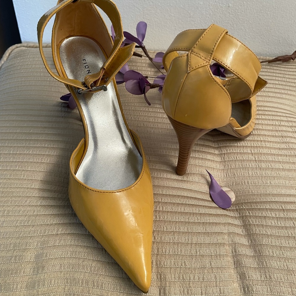 My closet .. beautiful yellow mustard shoes